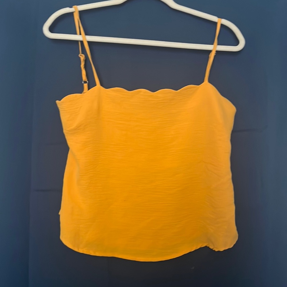Yellow cropped cami